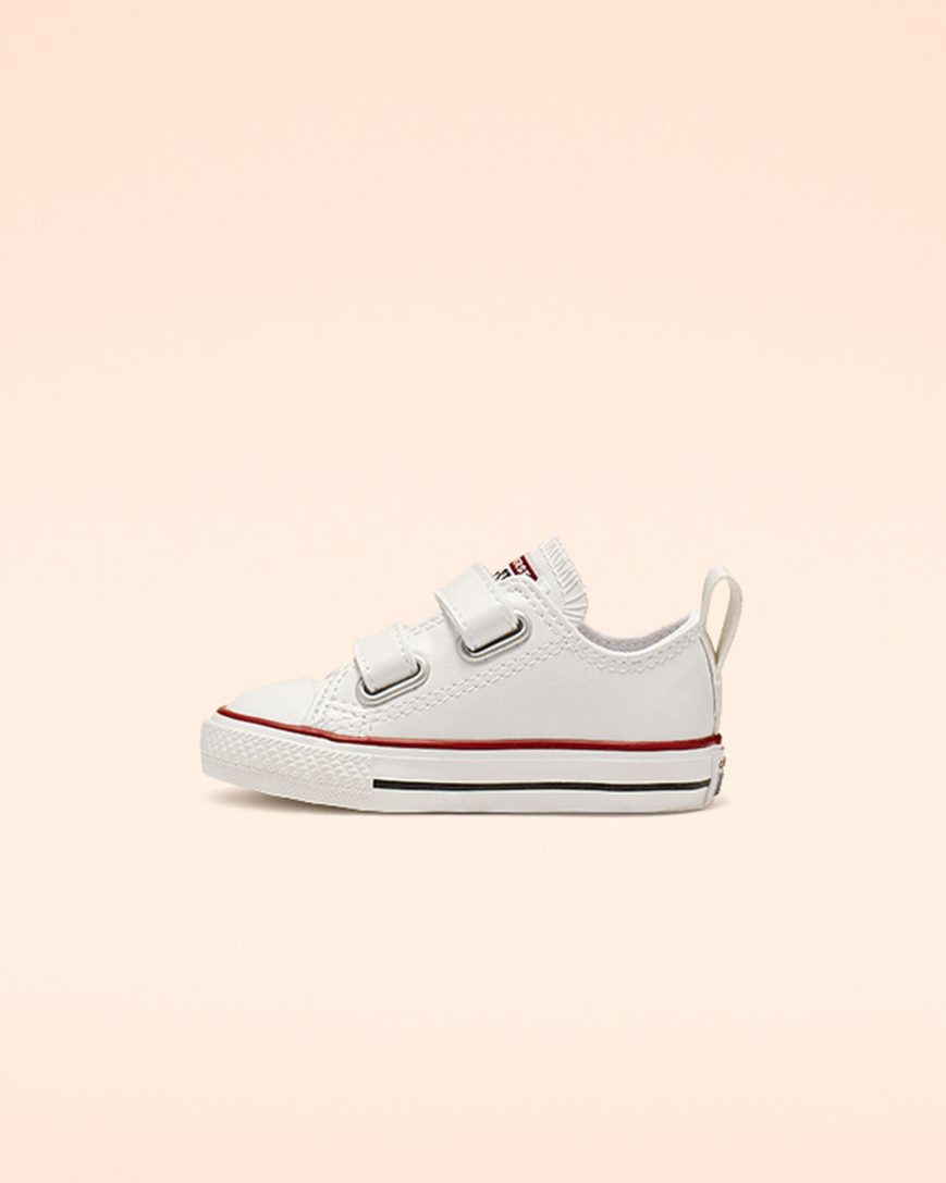 Zapatillas Bajas Converse Chuck Taylor All Star Easy-On Cuero Niña Blancas | PE WL250E